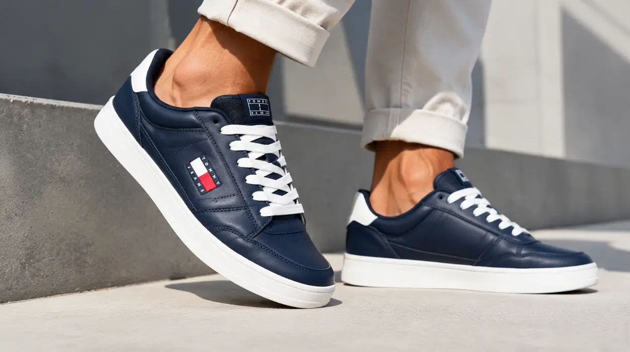 Zapatillas Tommy Jeans The Greenwich New de piel para hombre por sólo 39,95€ con envío gratis (-60%)