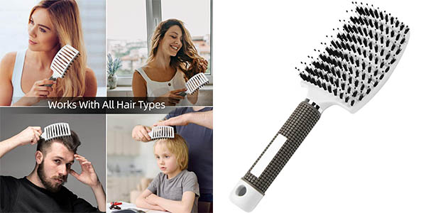 Chollo Cepillo para el pelo Uraqt con cerdas de jabalí por sólo 5,99€ (-14%)