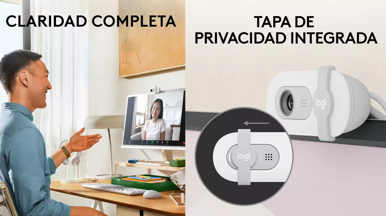 Chollo Webcam Logitech Brio 100 Full HD por sólo 25,59€ (43% de descuento)