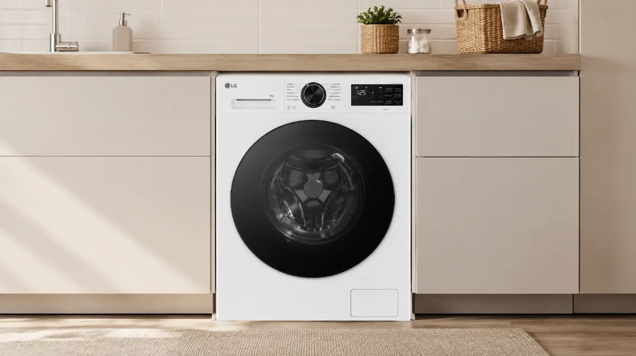Lavadora LG F2X50S9TLB de 9 kg con AI Direct Drive y TurboWash 360º por sólo 381,65€ con envío gratis (-28%)