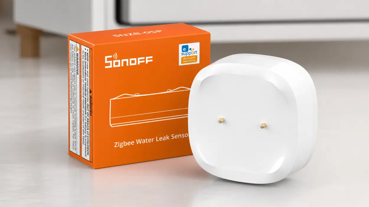 Detector de agua SONOFF SNZB-05P Zigbee con alertas en tiempo real por sólo 9,79€ (-46%)