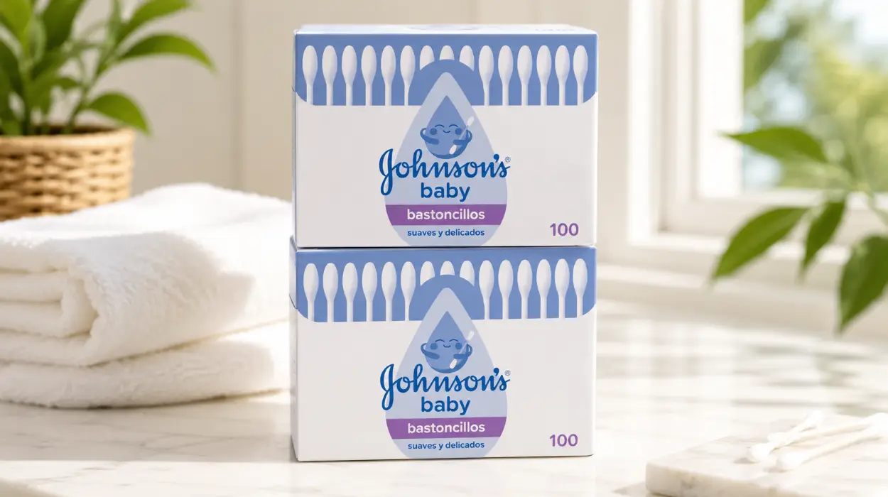 Pack x2 cajas de bastoncillos Johnson’s Baby de algodón (200 unidades en total) por sólo 2,05€ (-14%)