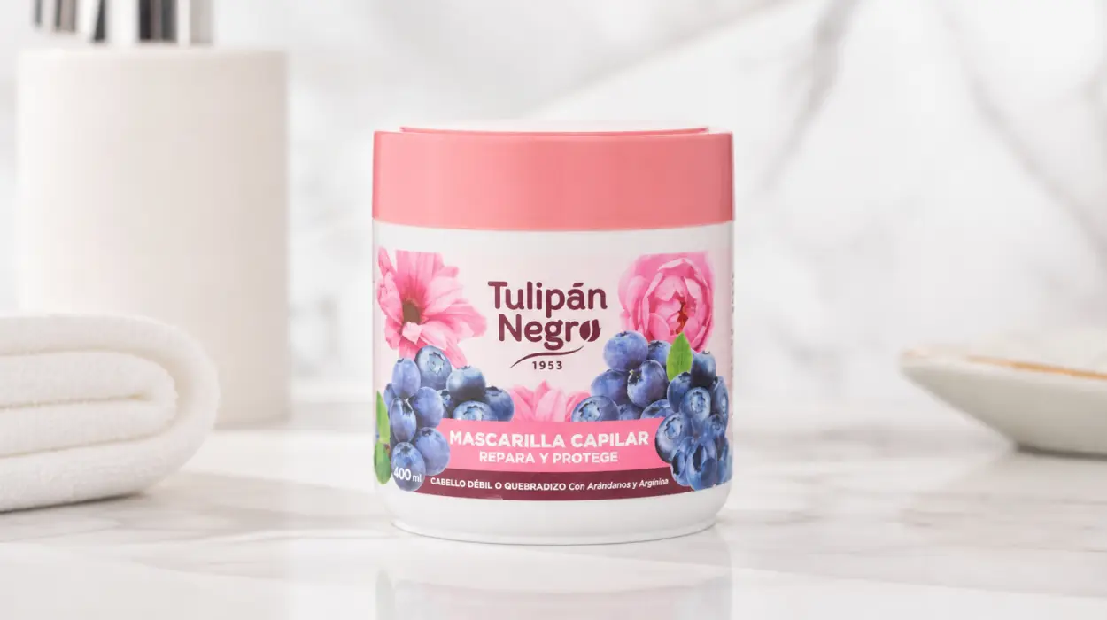 Mascarilla Tulipán Negro Repara y Protege para cabello dañado de 400 ml por sólo 2,92€ (-31%)