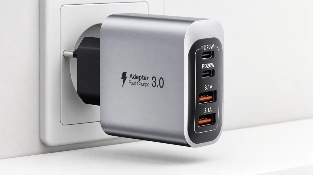Cargador USB-C de 40 W con 4 puertos para cargar varios dispositivos por sólo 6,83€ (-32%)