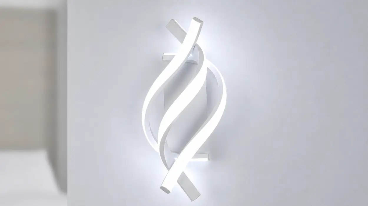 Lámpara de pared LED DAXGD de diseño curvo, 22 W y luz fría de 6500 K por sólo 20,89€ (-45%)