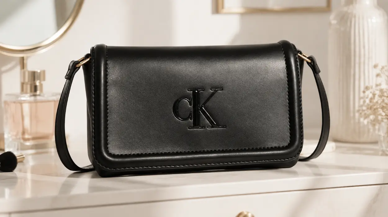 Bandolera cruzada Calvin Klein con solapa CK para mujer por sólo 39,95€ con envío gratis (-50%)