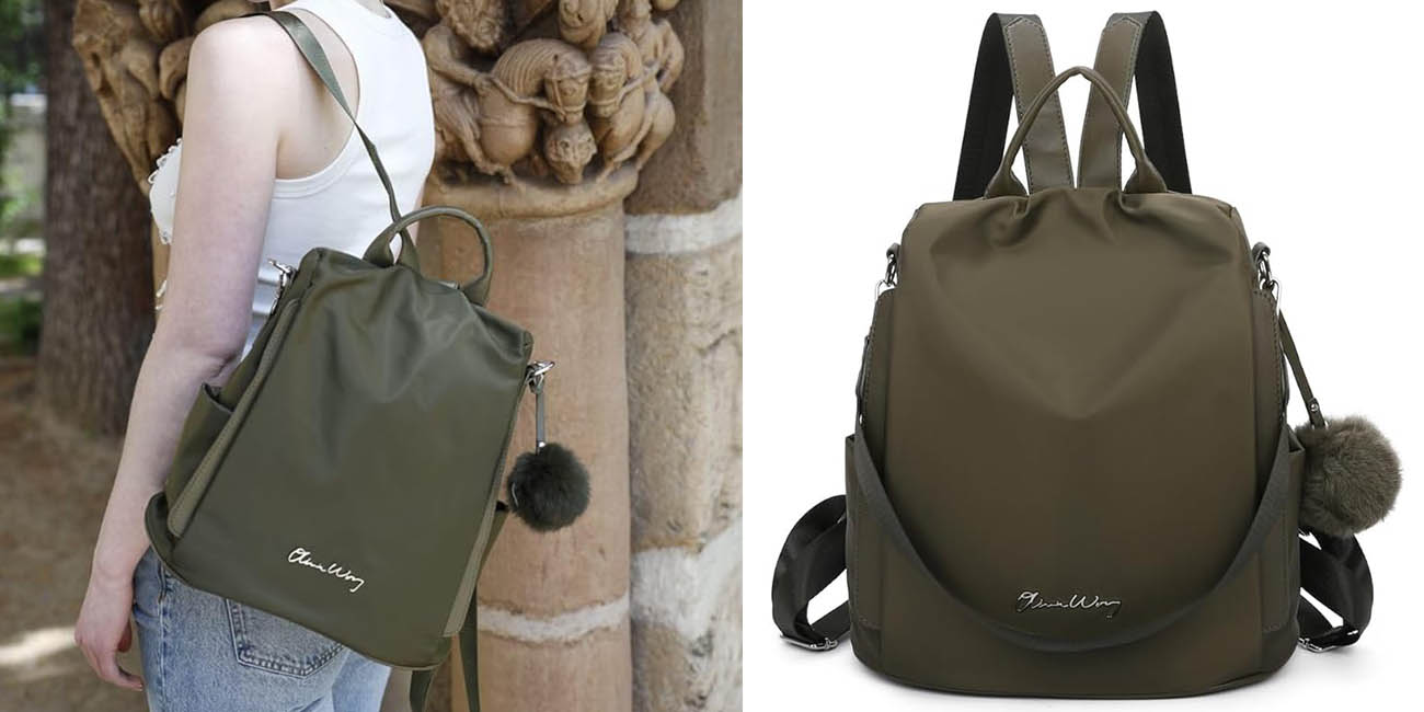 Chollo Bolso mochila antirrobo para mujer por sólo 19,54€ (39% de descuento)