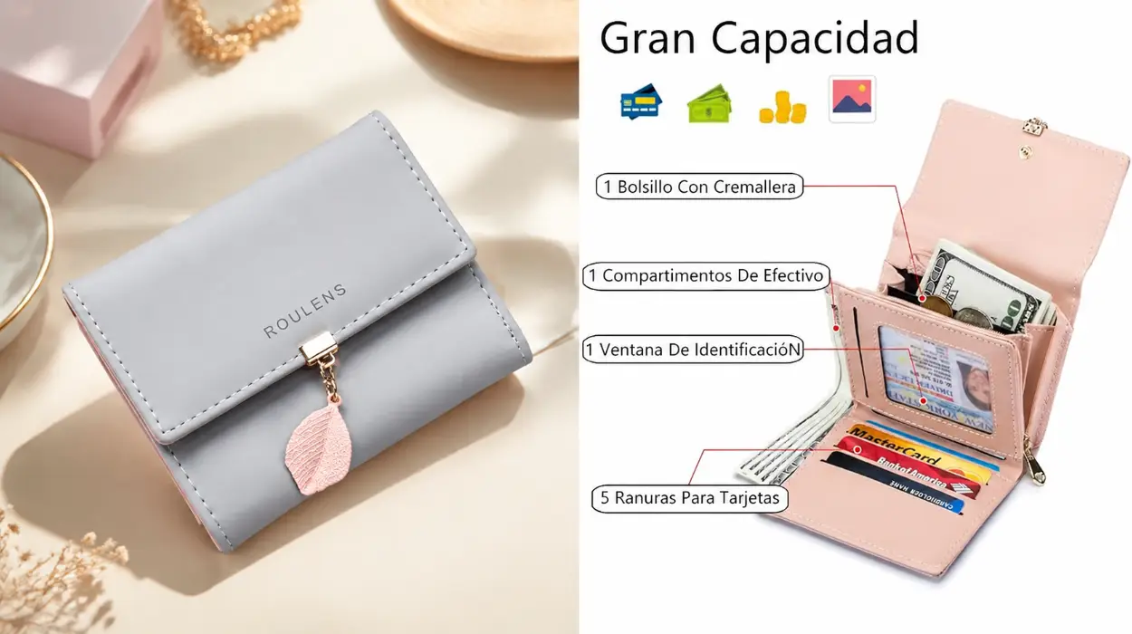 Cartera Roulens para mujer con RFID y gran capacidad por sólo 11,34€ (-29%)
