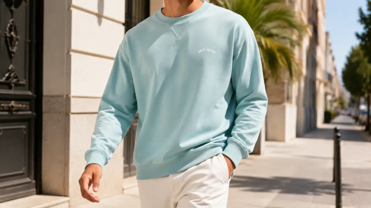 Sudadera Pepe Jeans John Crew para hombre de algodón con cuello redondo por sólo 39,25€ con envío gratis (-33%)