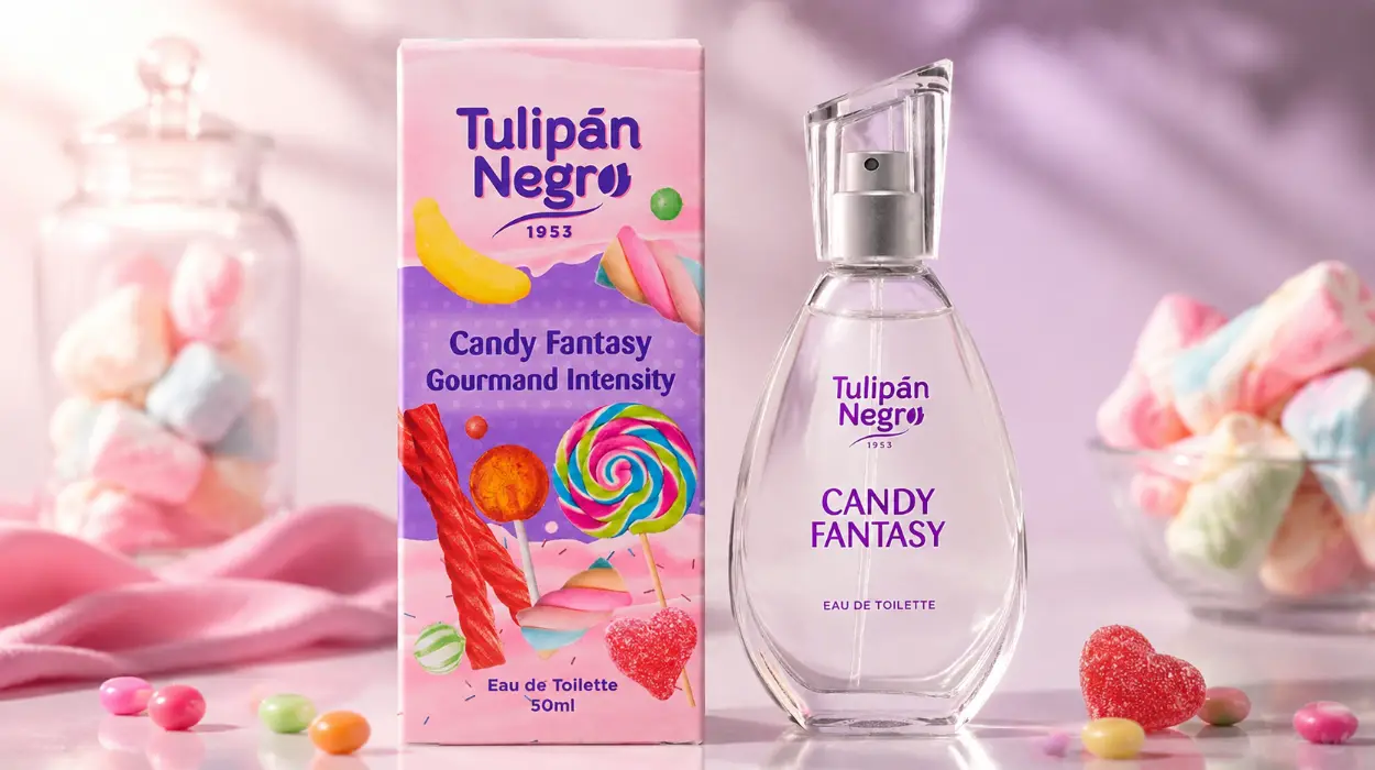 Agua de Colonia Tulipán Negro Candy Fantasy dulce y golosa de 50 ml por sólo 3,66€ (-30%)