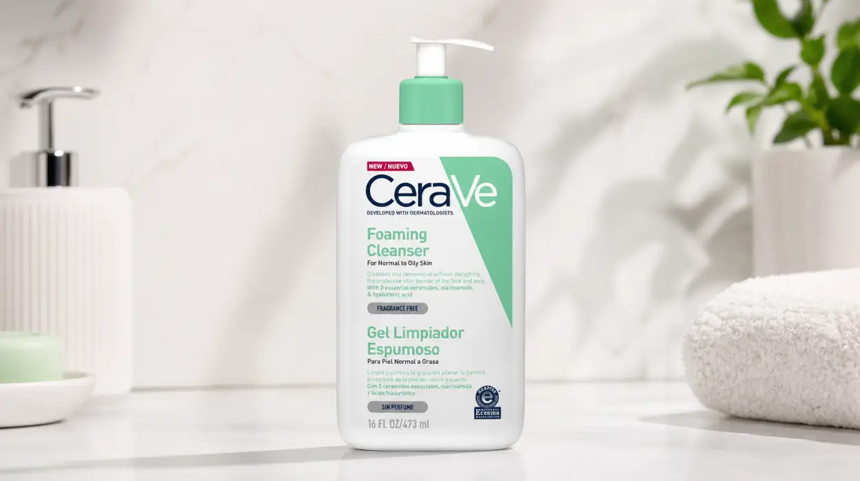 Gel limpiador espumoso CeraVe para rostro y cuerpo de 473 ml por sólo 9,25€ (-42%)