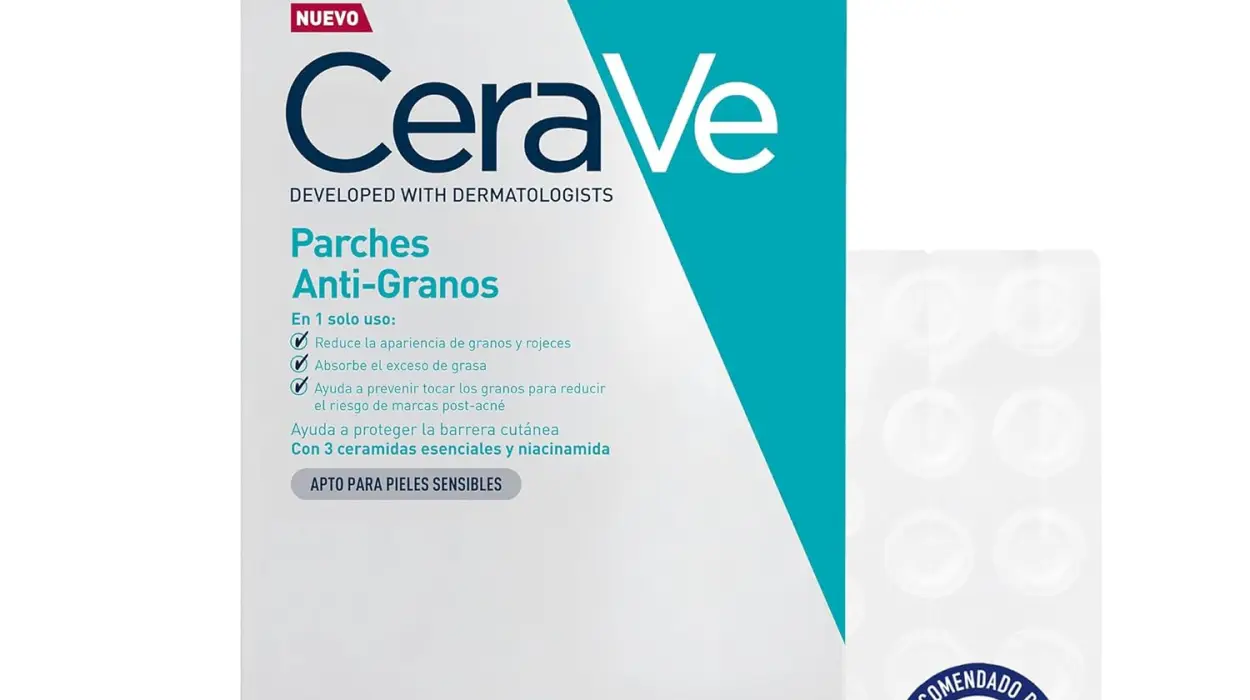 Parches anti-granos CeraVe con niacinamida y ceramidas por sólo 6,59€ (-46%)
