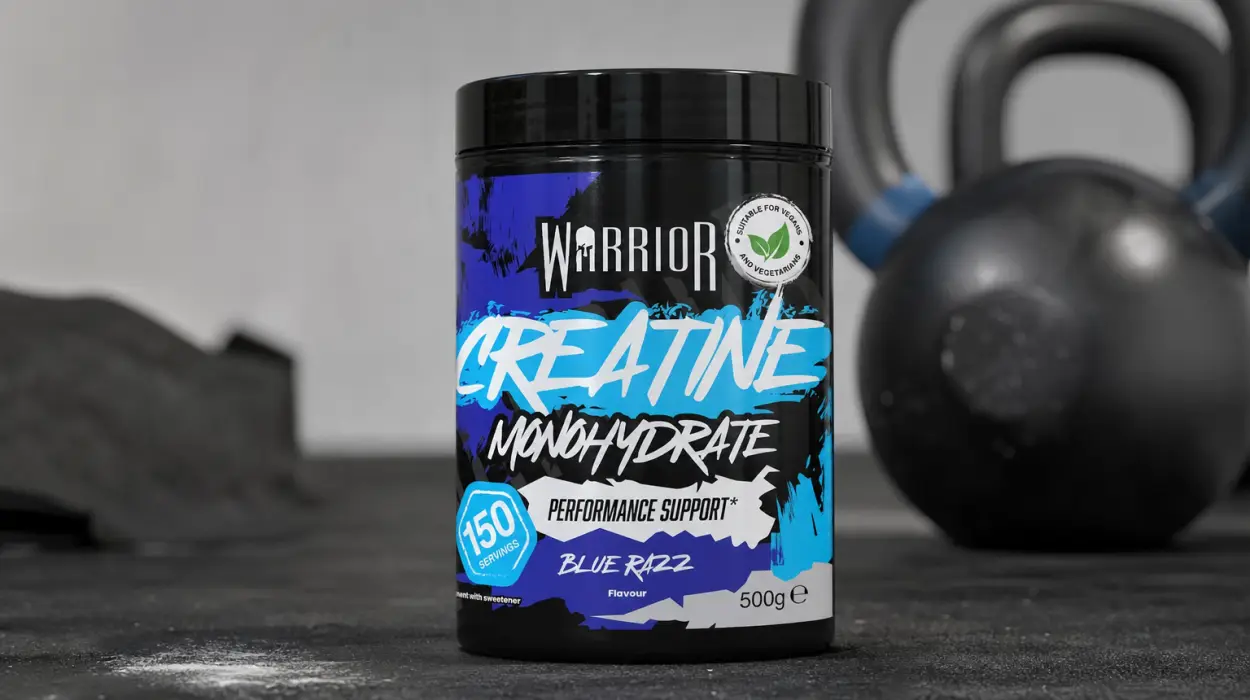 Creatina Warrior monohidrato en polvo de 500 g sabor frambuesa azul por sólo 11,99€ (-40%)