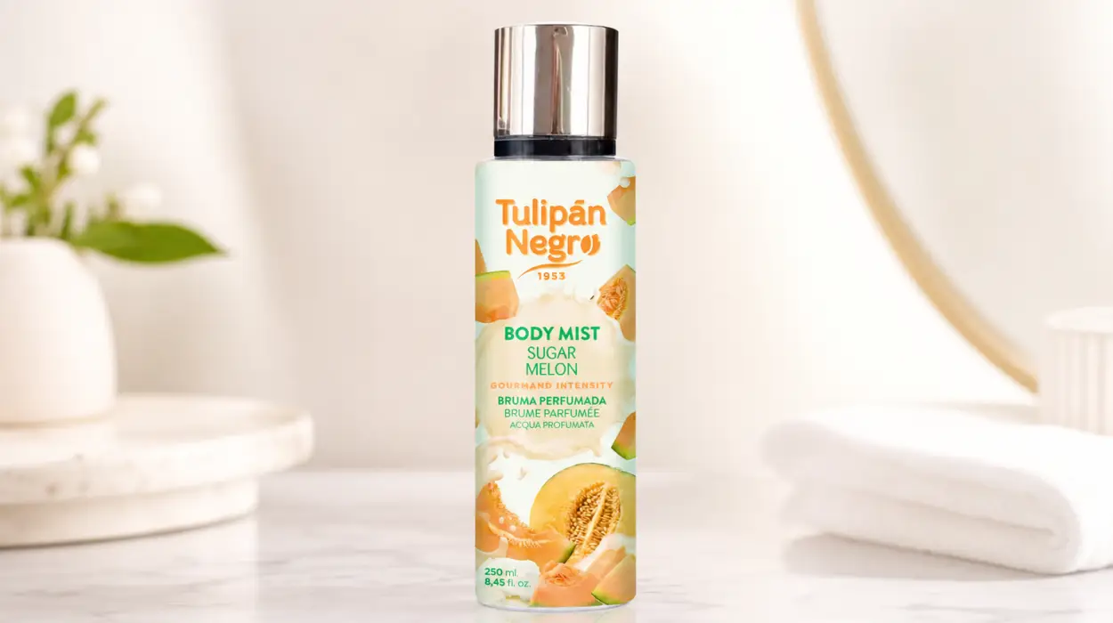 Bruma corporal Tulipán Negro Sugar Melon con fragancia dulce a melón de 250 ml por sólo 2,57€ (-27%)