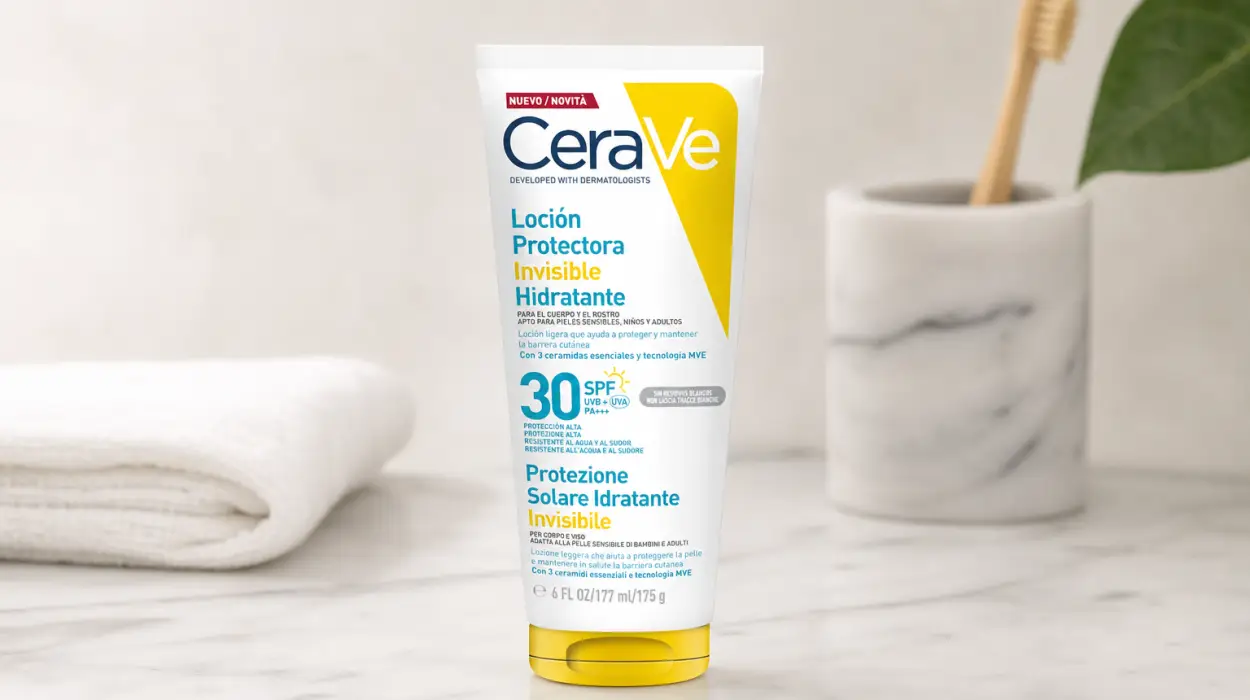 Loción hidratante protectora invisible CeraVe SPF 30 de 177 ml por sólo 10,99€ (-49%)