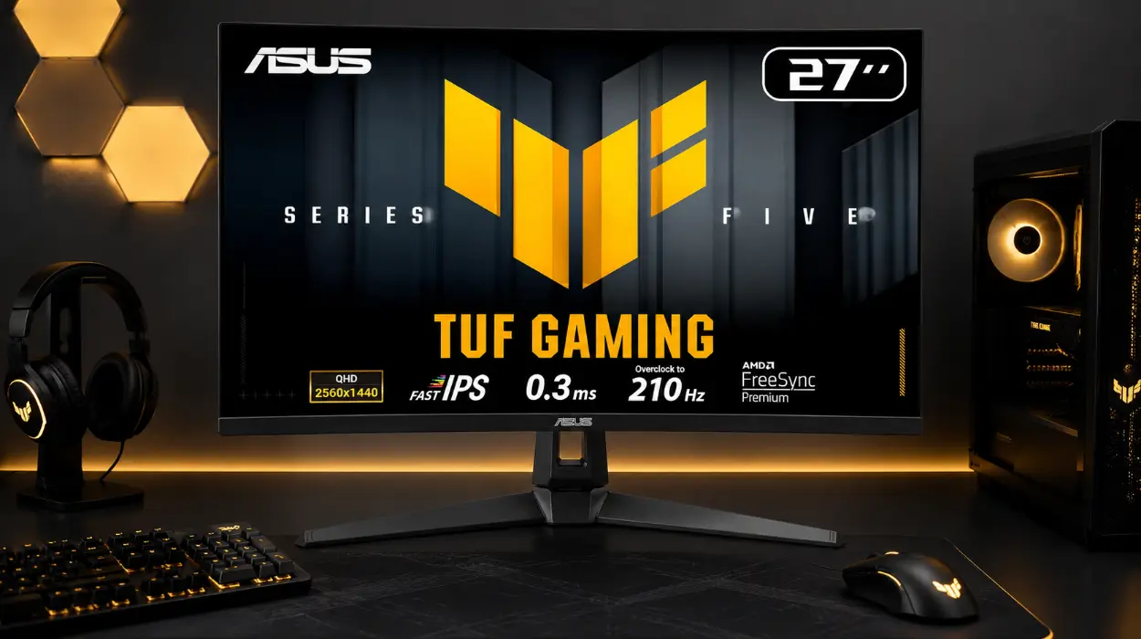 Monitor gaming Asus TUF Gaming VG27AQ5A de 27 pulgadas con panel Fast IPS y 210 Hz por sólo 169,95€ con envío gratis (-15%)