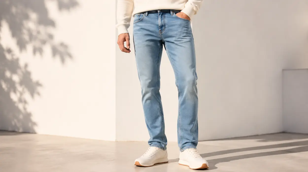 Pantalón vaquero Tommy Jeans Scanton Slim Fit para hombre, elástico y de pernera recta por sólo 49,95€ con envío gratis (-50%)