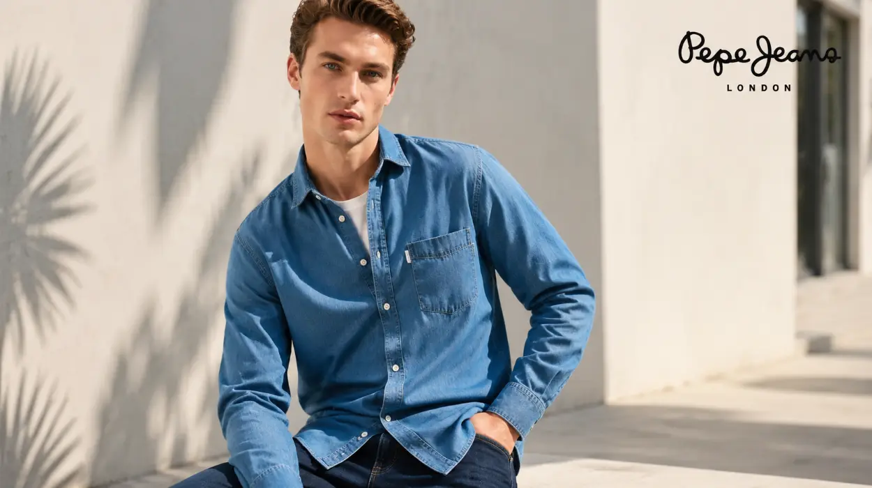 Camisa de manga larga Pepe Jeans Classic Denim Slim para hombre por sólo 29,50€ con envío gratis (-50%)