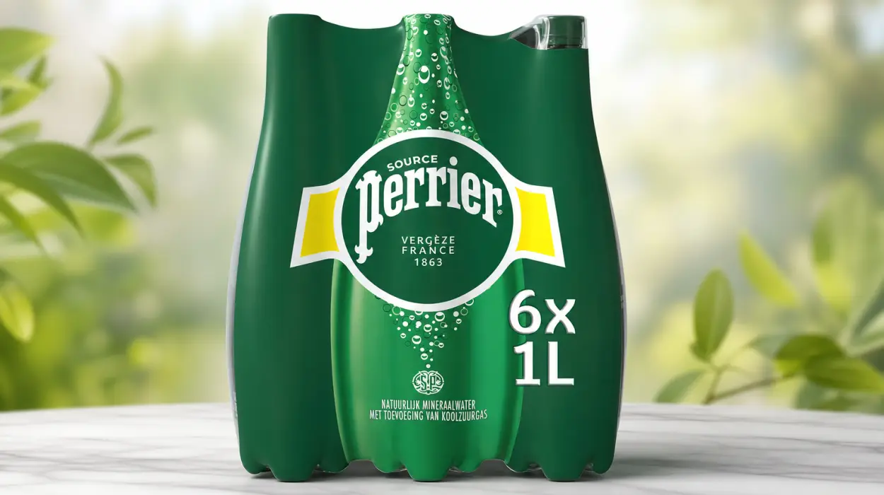 Pack x6 Agua mineral natural con gas Perrier de 1 L por sólo 5,85€ (-35%)