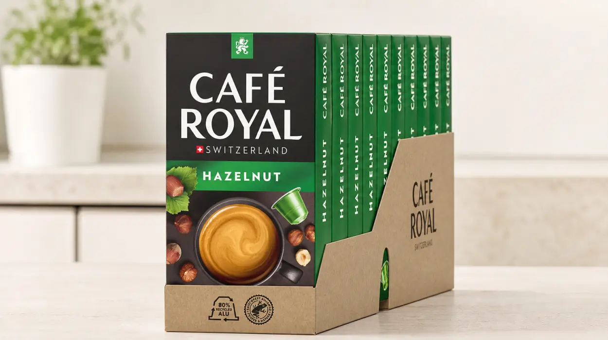 Café Royal Hazelnut: pack de 100 cápsulas compatibles con cafeteras Nespresso por sólo 12,82€