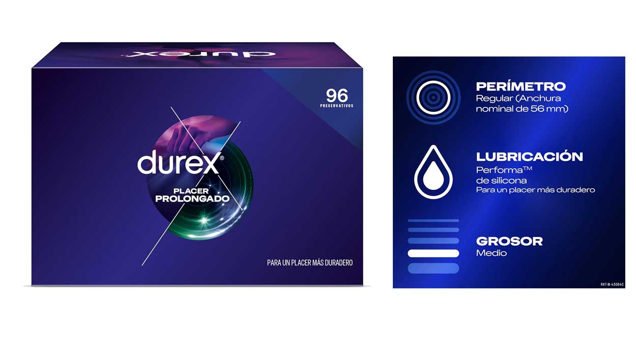 Chollo Caja de 96 preservativos Durex Placer Prolongado por sólo 39,99€ con envío gratis (-38%)