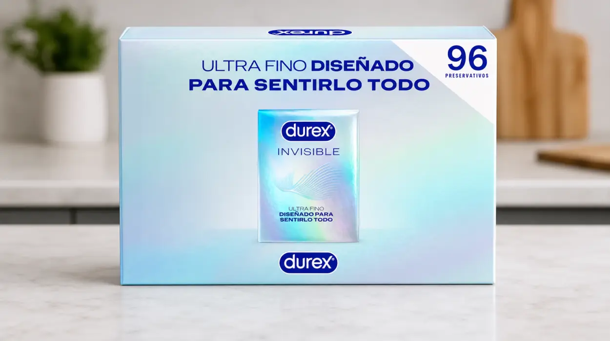 Pack x96 preservativos Durex Invisible ultrafinos para máximo contacto por sólo 36,87€ con envío gratis (-43%)