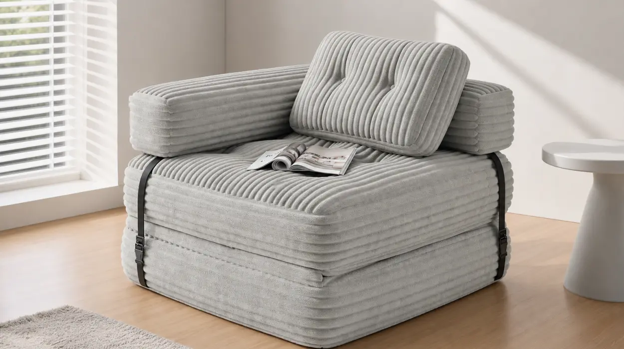 Sofá cama plegable Xbro con reposabrazos en L y formato compacto por sólo 104,49€ con envío gratis (-5%)