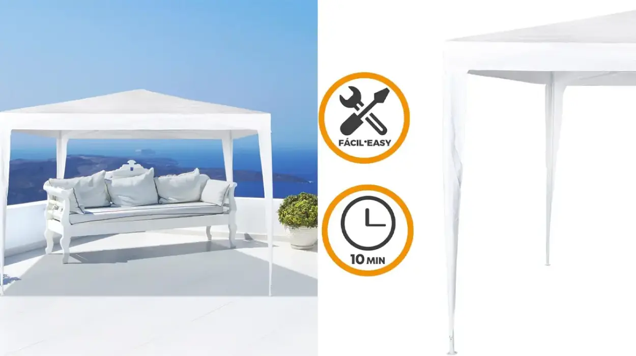 Chollo Cenador Aktive 53857 para dar sombra a tu terraza por sólo 29,99€ con envío gratis (-25%)