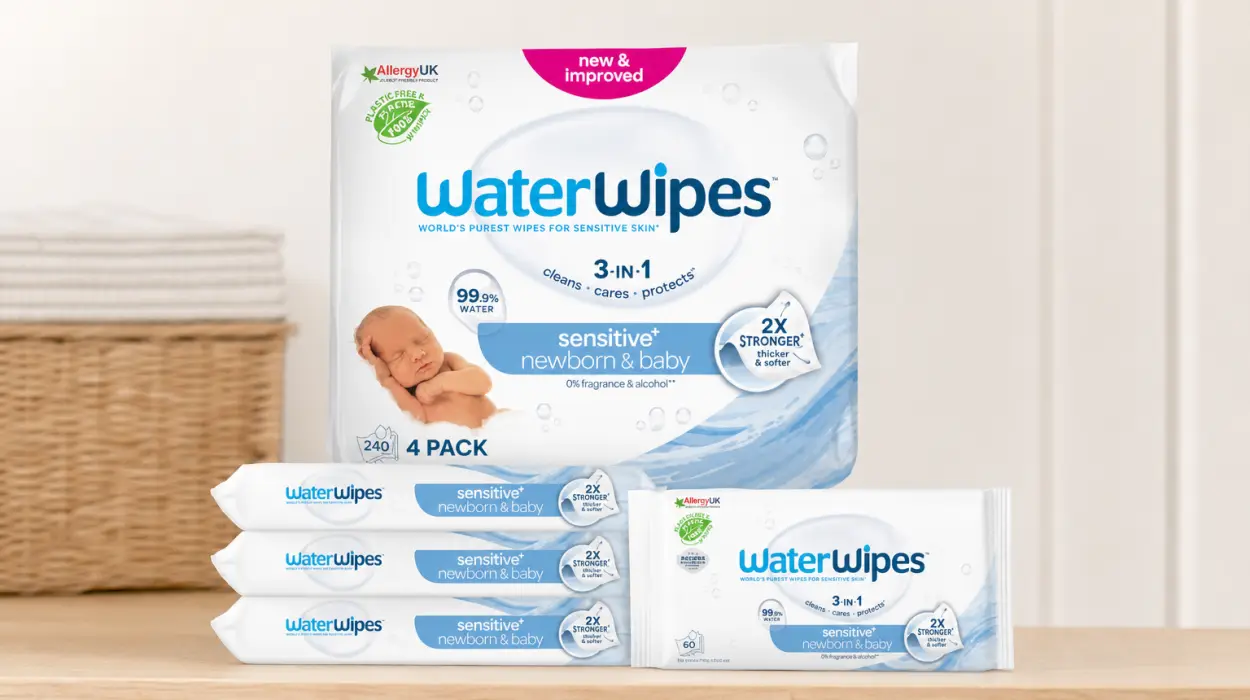 Pack x8 paquetes de toallitas WaterWipes Sensitive+ para recién nacidos y bebés (480 unidades en total) por sólo 19,49€ con descuento (-41%)