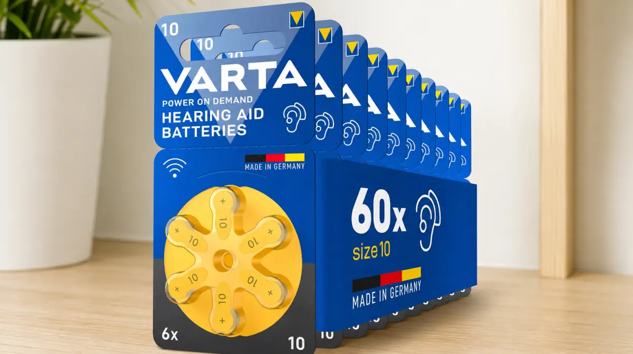 Pack x60 pilas para audífonos Varta Power on Demand tipo 10 por sólo 11,54€ (-42%)