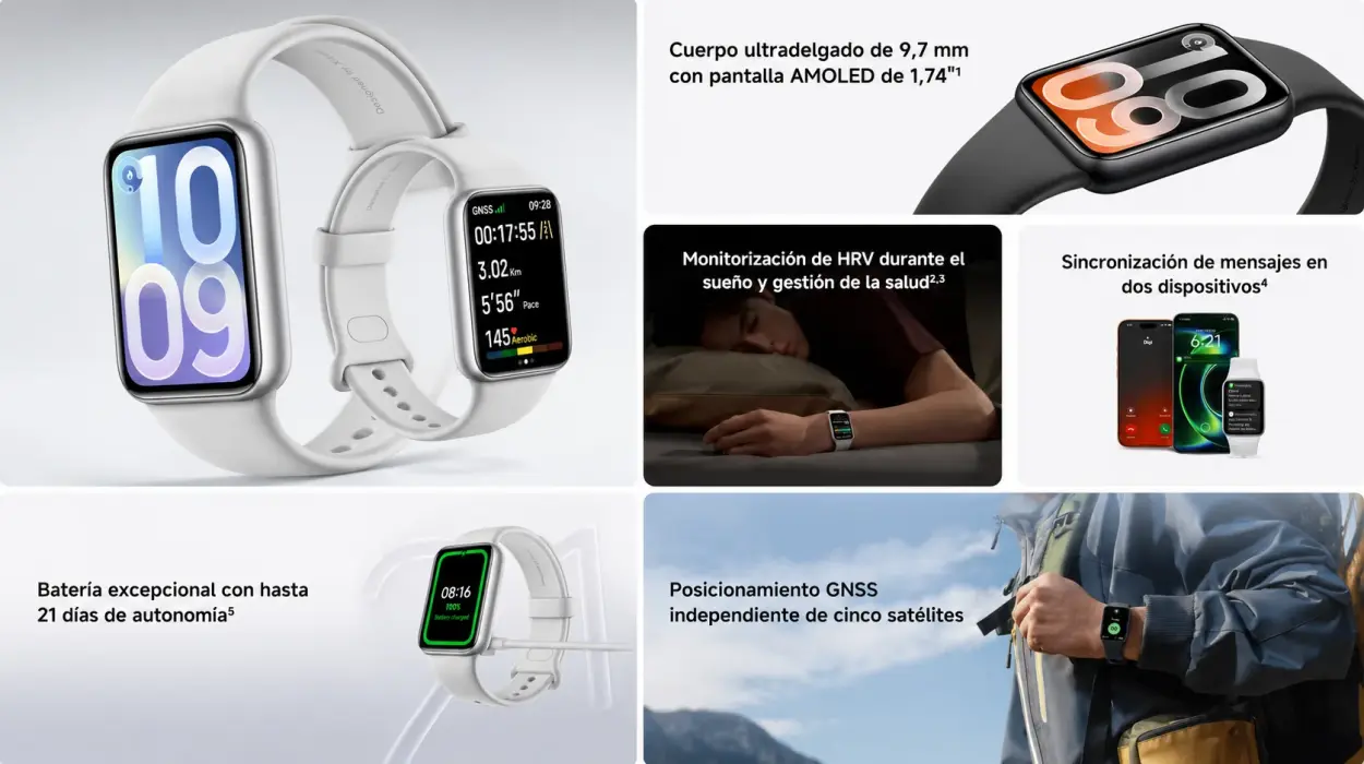 Xiaomi Smart Band 10 Pro con pantalla AMOLED de 1.74″ y hasta 21 días de batería por sólo 64,99€ con envío gratis (-35%)