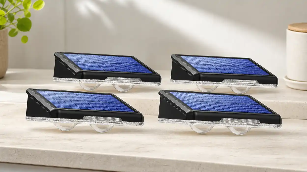 Pack x4 Apliques solares de pared LakiHomi IP65 con 3 modos de luz por sólo 11,72€ (-48%)