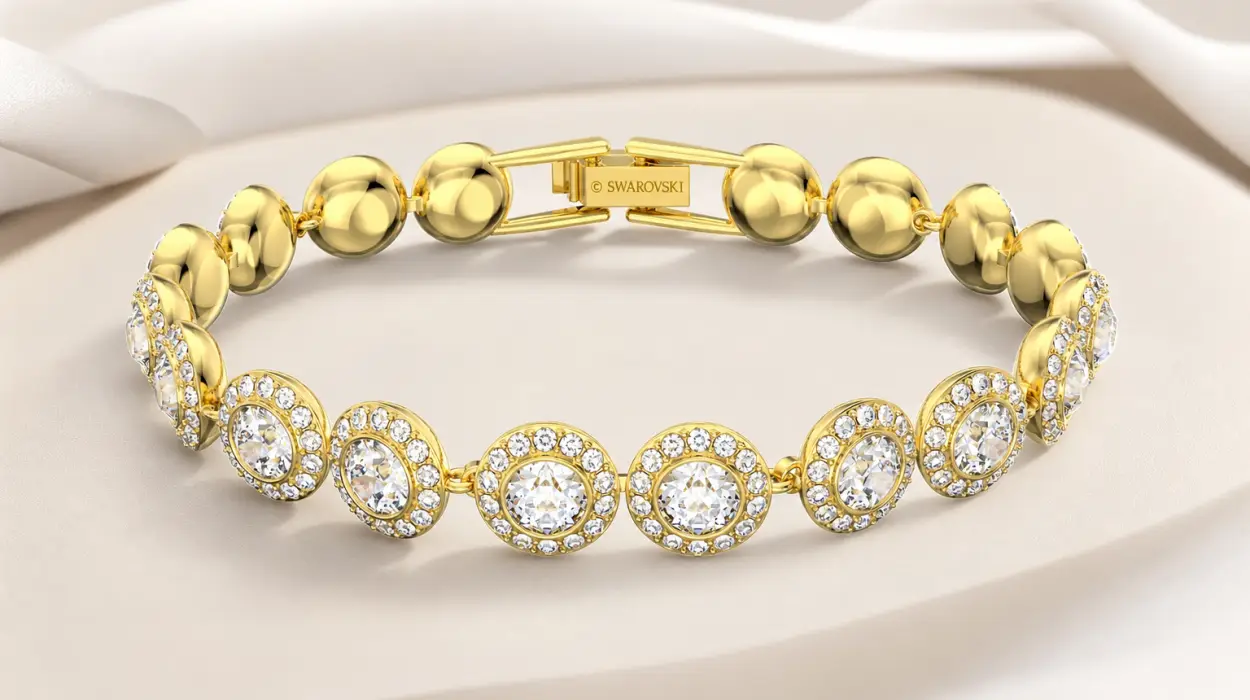 Pulsera Swarovski Tennis Angelic con cristales redondos por sólo 104,30€ con envío gratis (-53%)