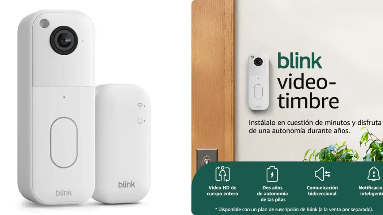 Chollo Sistema de videotimbre Blink de última generación + módulo de sincronización por sólo 31,99€ con envío gratis (-51%)