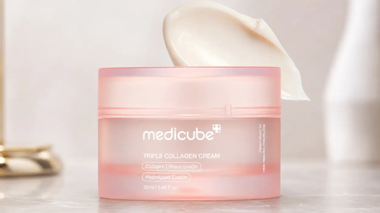 Crema hidratante y reafirmante Medicube Triple Collagen Cream para piel madura por sólo 12€ (-32%)
