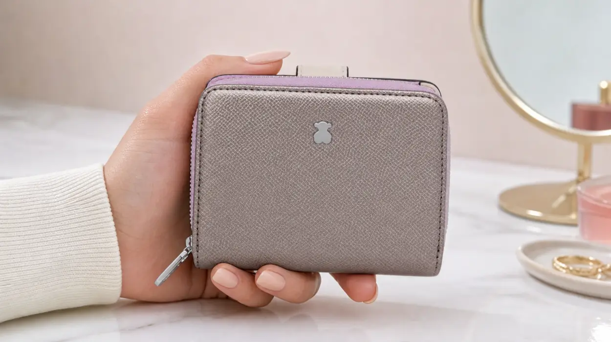 Billetera pequeña Tous New Dubai Saffiano para mujer por sólo 34,92€ con envío gratis (-37%)