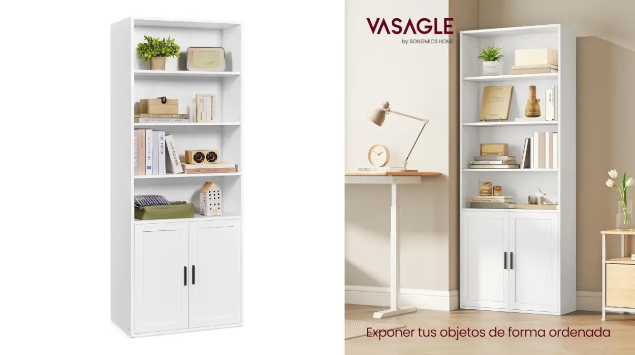 Estantería Vasagle de 6 niveles ajustables, robusta y de fácil montaje por sólo 57,74€ (24% de descuento)