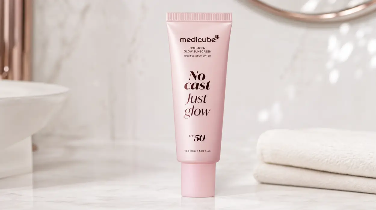 Crema solar medicube Sunscreen No Cast Just Glow Collagen SPF 50 por sólo 11,40€ (-45%)