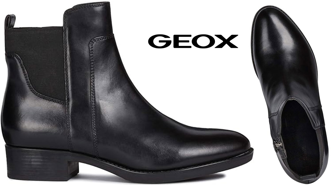 Chollo Botines de piel Geox Felicity para mujer por sólo 71,45€ con envío gratis (-45%)