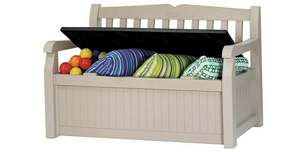 Chollo Banco arcón Keter Eden Garden Bench de 265L para exteriores por sólo 105,99€ con envío gratis (21% de descuento)