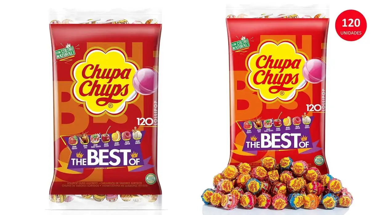 Chollo bolsa de 120 Chupa Chups The Best Of por sólo 12,13€ con cupón y envío gratis en AliExpress (-38%)
