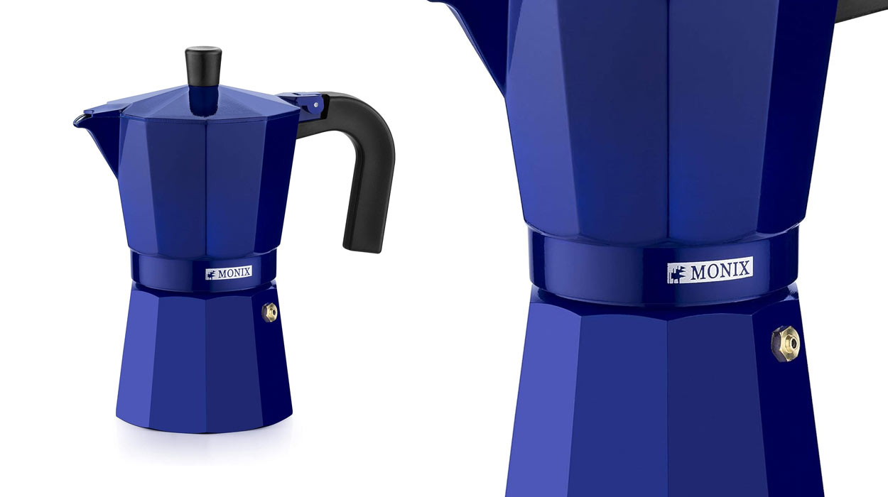 Esta cafetera italiana Monix aúna diseño y eficiencia por un precio TOP: cuesta sólo 9,68€ (-40%)