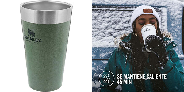Chollo Vaso térmico Stanley Adventure Stacking Beer Pint de 470 ml por sólo 19,49€ (-19%)