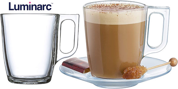 Chollo Pack de 6 tazas de desayuno Luminarc de 25 cl por sólo 13€ (-15%)