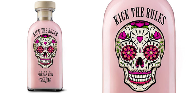 Chollo Licor de Crema de fresas con tequila Kick The Rules de 700 ml por sólo 8,99€ (-18%)