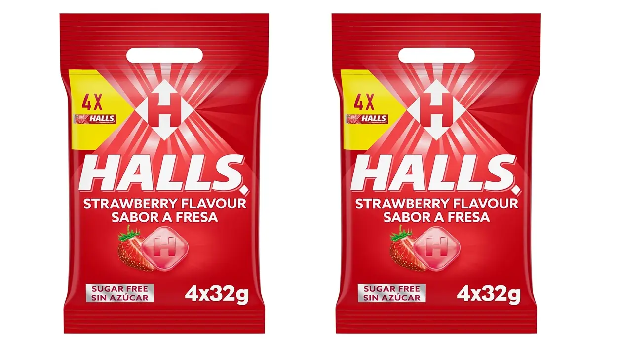 Chollo Pack x8 Sticks de Caramelos duros Halls Fresa sin azúcar por sólo 4,28€ con -50% en 2ª unidad ¡0,53€ cada uno!