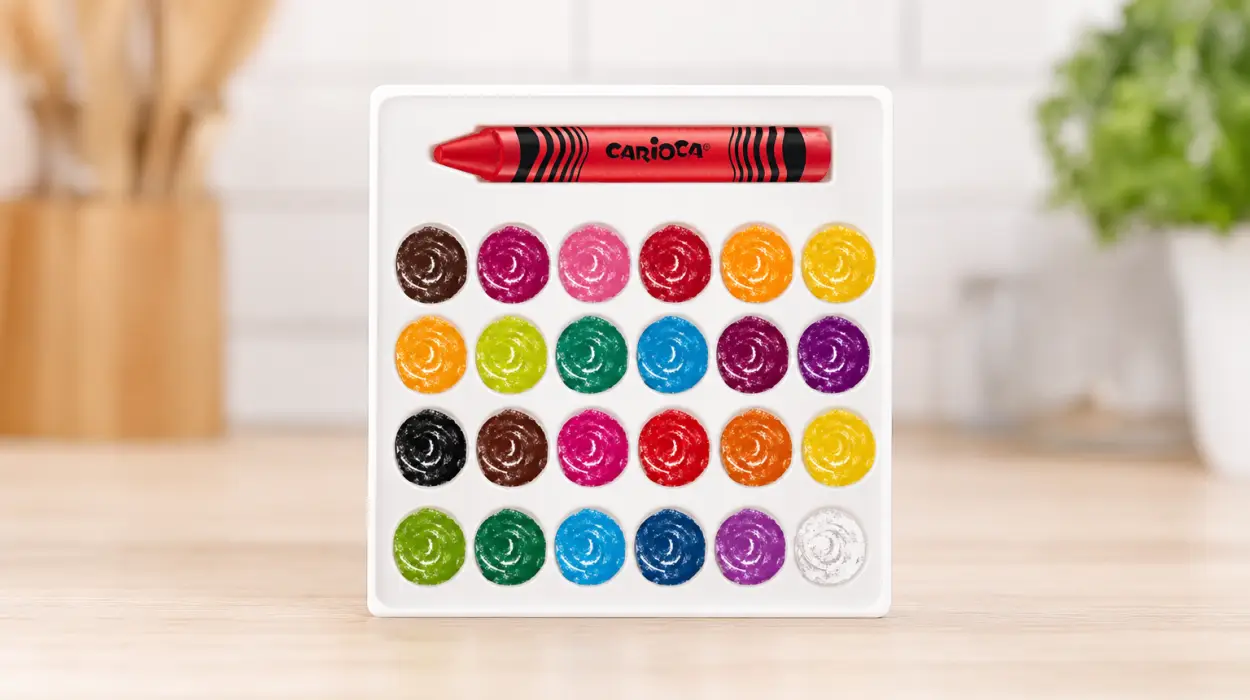 Pack de 24 ceras de colores Carioca tradicionales por sólo 1,96€ (-67%)