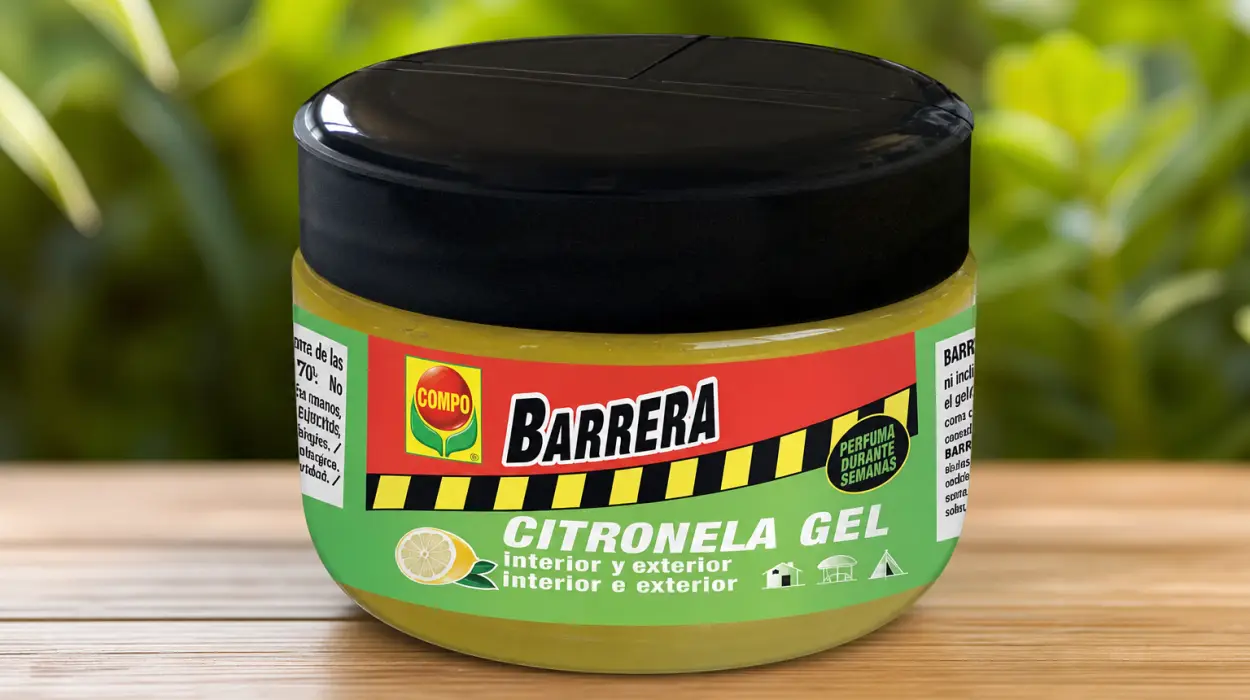 🌿 Gel Barrera de Insectos Citronela Compo para mantener alejados los insectos por sólo 2,99€ (-29%)
