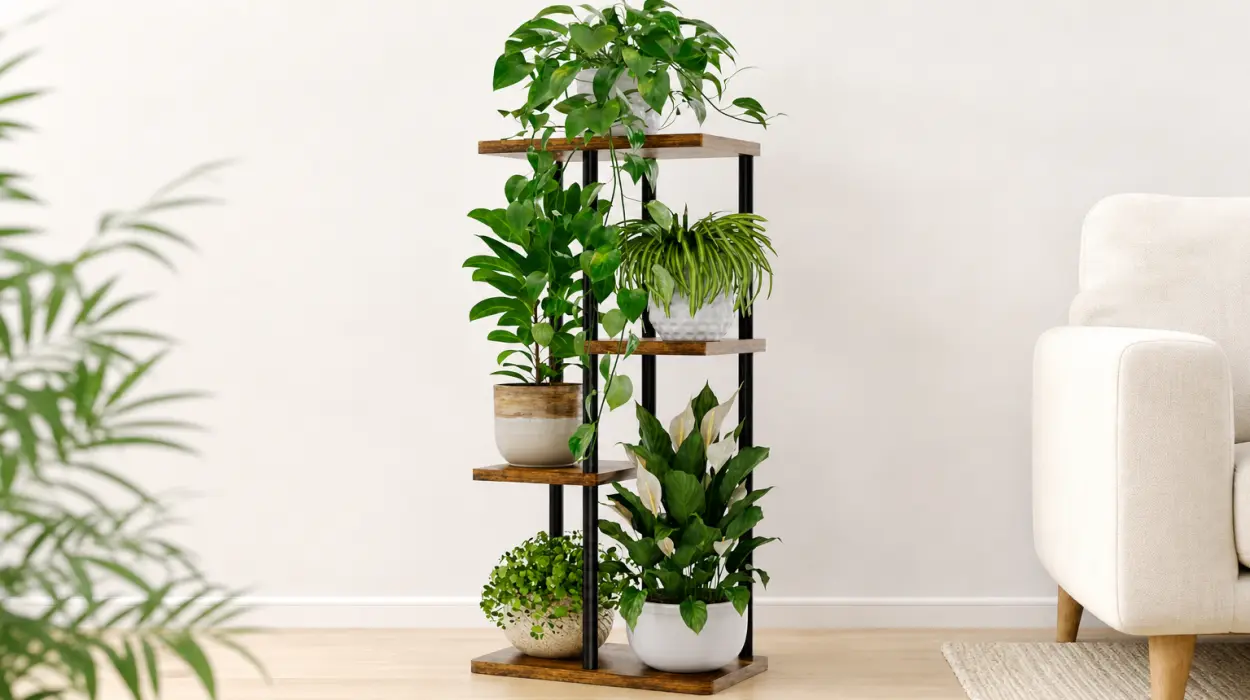 Soporte para plantas Bamworld de interior de 4 niveles por sólo 18,79€ (-25%)