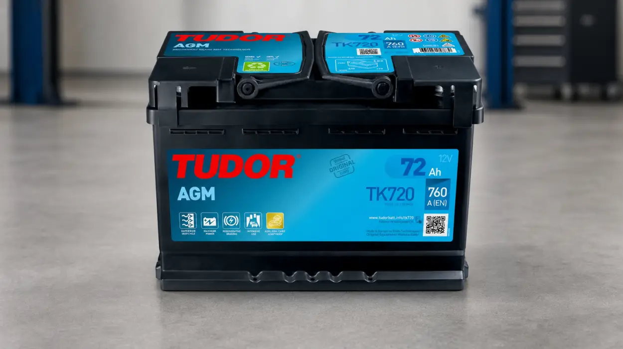 Batería de coche AGM Tudor TK720 de 72 Ah y 760 A por sólo 86,42€ con cupón y envío gratis (-33%)